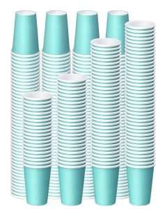 Prgery 300 Pack 3 oz Paper Cups, Bathroom Cups Disposable,Moushwash Cup Small Snack Cup for Water, Juice, Candy Ideal for Party Bathroom and Office (Blue)