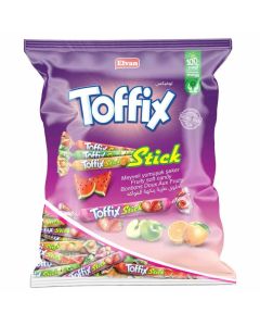 Elvan Toffix Stick Fruity Soft Candy In Mixed Fruit Flavor- 800gms