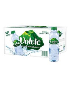 Volvic Natural Mineral Water 500ml, Case of 24