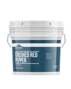 Earthborn Elements Crushed Red Pepper Flakes 1 Gallon Bucket Pizza Topping Hot Spicy Flavor 48 Ounce