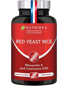 Red Yeast Rice â€“ Enriched with Coenzyme Q10 â€“ Gluten-Free â€“ 90 Vegan Capsules â€“ 3 Month Supply â€“ French Expertise â€“ Nutrimea