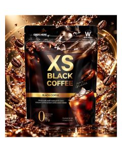 XS Black Coffee – Smooth Instant Coffee Mix / Zero Sugar / Rich Dark Roast / 10 Sticks