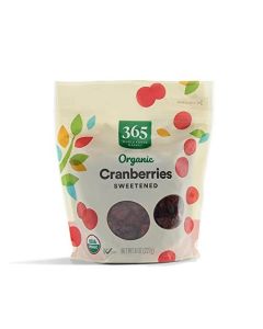 365 by Whole Foods Market Organic Dried Sweetened Cranberries 8 Ounce