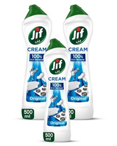 Multipurpose Cream Cleaner, Original, 100% Dirt Removal, 3x500ml