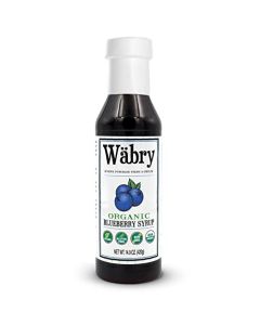 Wbry Blueberry Syrup 149oz 420g Natural Fruit Flavor Organic Snow Cone Syrup for Drizzling on Shaved Ice Waffles Ice Cream Lattes NonGMO DyeFree Vegan Syrups 12 Servings Per Bottle