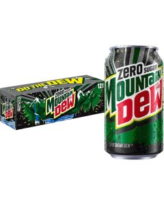 Mountain Dew Zero Sugar Soda, 12oz Cans (12 Pack)