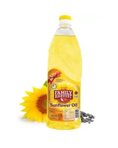Family Harvest 100percent Pure Sunflower Oil Enriched With Vitamins- 750ml