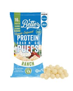 Better Than Good Keto Ranch 16g Protein Puffs Healthy Savory Snacks GlutenFree Low Carb kids DiabeticFriendly Snack No Artificial Flavours 2 Servings of Fruits Veggies Pack of 12