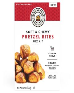 King Arthur Baking Company Soft & Chewy Pretzel Bites Mix Kit 15.6 oz., Baking Mix - Ready in 1 hour