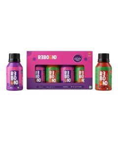 Rebound Detox Single Shot Refreshment Drink / Get extra 10% off with "10SAVE" code / 4 x 60ml Pack Apple & Lime Flavors,Sugar Free