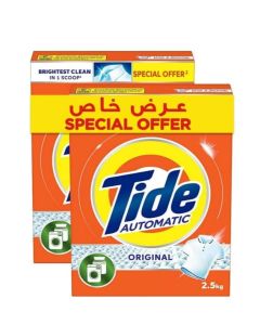Tide Automatic Powder Laundry Detergent Original Scent 2.5kg X 2
