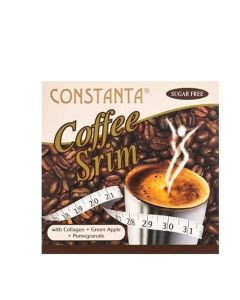 Constanta Coffee Srim Slimming Coffee Mix with Collagen – Sugar-Free Metabolism Booster – Detox & Weight Control – 12 Sachets