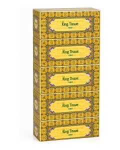 Facial Tissue 500 Sheets 5 Pack , 2 Ply / Soft & Absorbent Tissue Paper for Home, Office & Everyday Use