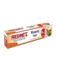 FRESHMETZ Wrapping Paper Roll 9+2 Meter / Non-Stick Butter Paper / Oven Safe, Oilproof & Food Grade Parchment Paper for Kitchen & Baking