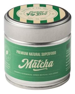 Elephant & Fig Tree Organic Ceremonial Grade Matcha Green Tea Powder 30g / Japanese Premium Natural Superfood / Rich in Antioxidants / Natural Energy Boost / Perfect for Matcha Lattes, Smoothies, Tea, Baking & Desserts / Vegan & Gluten Free