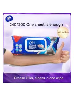 1pack Kitchen Wipes Household Cleaning 80 pieces Wipes Easy way to get rid of oil pollution and clean to protects hands