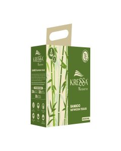 Kressa Konserve Bamboo 3Ply Toilet Roll / Unbleached 4 Rolls / 220 Pulls Per Roll (Unbleached, Pack of 1)