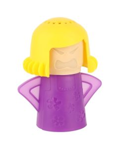 Angry Mama Microwave Cleaner Microwave Oven Steam Cleaner Angry Mom Steamer Cleaning Crud Easily in Minutes Steam Cleans and Disinfects with Vinegar and Water for Kitchen