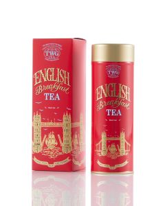 English Breakfast Tea / Loose Leaf Black Tea Blend in Haute Couture Tea Tin Gift, 110g