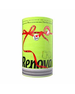 Renova Green Paper Towel Jumbo Roll 2 Ply 120 Highly Absorbent Sheets