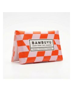Bambuyu Slim Pocket Tissue – Single Pack x 10 Sheets / 3-Ply Facial Tissues / Premium Eco-Friendly Slim Pocket Tissues / Non-Toxic, Plastic-Free / Perfect for Purse, Pocket, Clutch (Orange or Green)