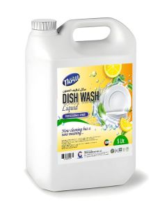 Professional Lemon Dish Wash Liquid 5L – Powerful Grease Removal, Long-Lasting Fresh Lemon Scent, Gentle on Hands