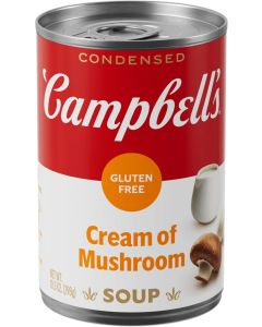 Campbell's Condensed Gluten Free Cream of Mushroom Soup, 10.5 oz Can