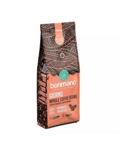 Bonmano Giorno Whole Coffee Beans Fresh Roasted Coffee Beans 50% Arabica 50% Robusta- 250gms