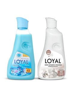 Fabric Softener & Freshener Concentrated Blue Petals-Care & Gentle 30 Washes 2x750ml