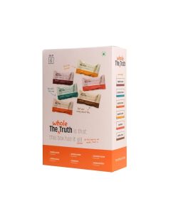 Protein Bars / All-in-One / Pack of 6 x 52 g each / No Preservatives / No Artificial Sweeteners / No Gluten or Soy / All Natural Ingredients / Six Different Flavours