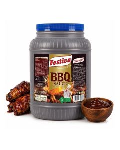 Barbecue Sauce 4kg - Smoky BBQ Sauce for Burgers, Sandwiches, Grilled Foods and Snacks - Dip and Cooking Sauce