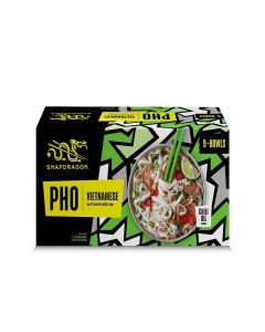 Snapdragon Pho Instant Noodle Bowls / Pho Flavor Broth with Rice Noodles / No Artificial Flavors / No MSG Added / 2.3 oz (9 Pack)