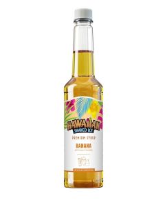 Hawaiian Shaved Ice Syrup Pint, Banana Flavor, Great For Slushies, Italian Soda, Popsicles, & More, No Refrigeration Needed, Contains No Nuts, Soy, Wheat, Dairy, Starch, Flour, or Egg Products