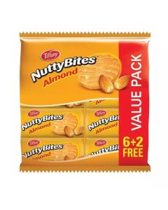 Tiffany Nutty Bites Almond Biscuits- 8X72gms