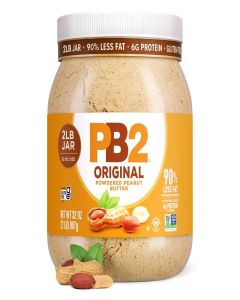 PB2 Original Powdered Peanut Butter - [32 Ounce Jar] 6g of Protein, 90% Less Fat, Certified Gluten Free, Only 60 Calories per Serving, Perfect for Protein Shakes, Smoothies, and Low-Carb, Keto Diets