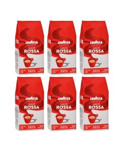 Lavazza Qualita Rossa Espresso Whole Coffee Beans 1kg Pack of 6
