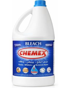 Chemex Extra Bleach Liquid Cleaner – 1 Gallon (3.79L) Multi-Purpose Disinfecting Cleaner for Cleaning, Whitening & Stain Removal / Home, Office & Commercial Use