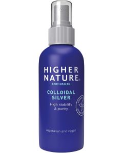 Higher Nature Colloidal Silver Purified Water with Premium Grade Silver Antiseptic Spray Disinfectant Spray Colloidal 15ml