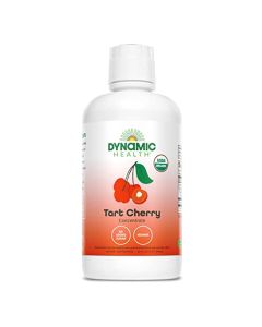 Dynamic Health Organic Tart Cherry Juice Unsweetened 100 Juice Concentrate Antioxidants Supplement No Sweeteners or Additives Vegan Gluten Free BPA Free 32 oz