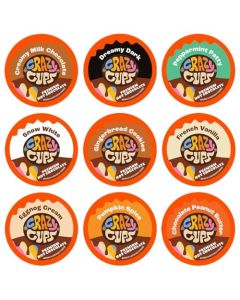 Crazy Cups Seasonal Premium Hot Chocolate Single Serve Cups for Keurig K Cup Brewers Variety Pack Sampler 40 Count