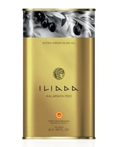 Iliada Kalamata PDO Extra Virgin Olive Oil 3Lt MultiAwarded Single Region 100 Greek Monovarietal Koroneiki Cold Press Polyphenol Rich Chefs Favorite