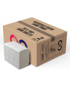 Brandsfinity Interfold 2-Ply Tissue Hand Towels - 3000 Sheets