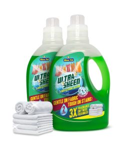 Green Liquid Laundry Detergent Twin Pack – 2 x 2 Litres, Powerful Deep Clean Formula, Fresh Scent, Suitable for All Washers