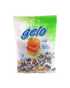 Gelo Fruit Jelly Bonbons With Flavours of 6 Fruits, Enriched With Vitamin C & Fruit Juice - 150gm