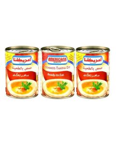 Americana Hommos Tahina Dip â€“ Ready to Eat â€“ 3 Pack x 400Gm