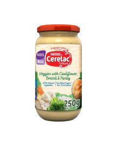 Cauliflower Broccoli & Parsley Vegetable Puree with Milk Toddler Food (36m+)