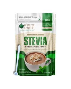 Bliss of Earth Pure Stevia Extract Powder Without Erythritol / Natural Zero Calorie Sweetener / Sugar Free Stevia Extract / Organic Sugar Alternative / Keto Friendly Stevia Sugar for Everyday Sweetness 42.52g