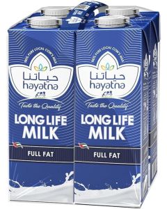 Hayatna Long Life Full Cream Milk 1 Lt x 4 x 3