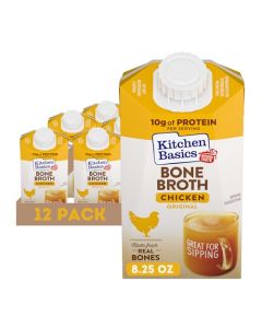 Kitchen Basics Original Chicken Bone Broth 825 oz Pack of 12