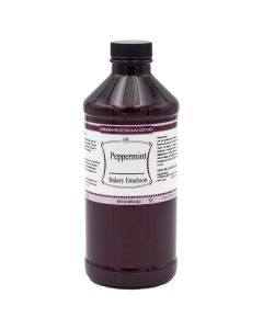 LorAnn Oils Peppermint Bakery Emulsion True Essence Ideal for Boosting Fruit Tones in Cakes Cookies Desserts GlutenFree KetoFriendly Extract Substitute Essential for Your Kitchen 16 Oz